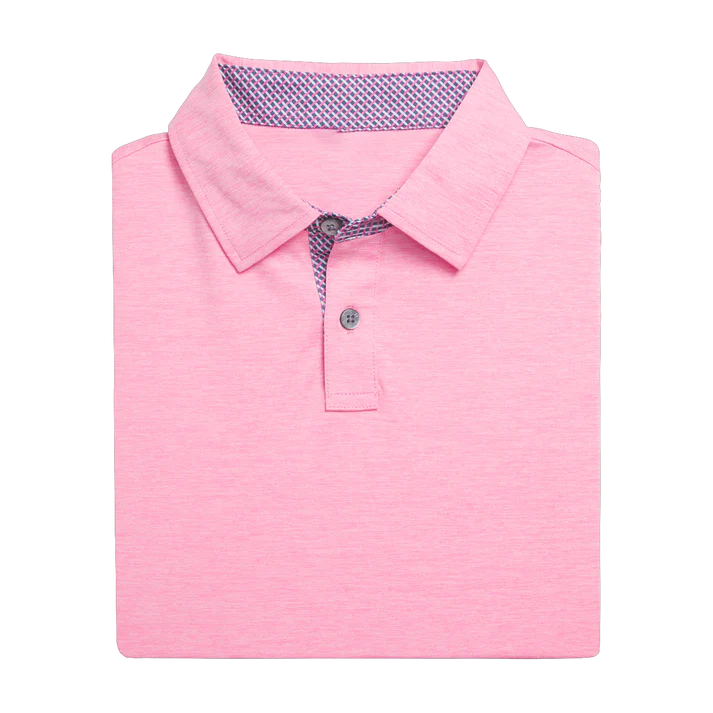 Men's Pink Golf Polo Shirt - Stylish Simplicity and Exceptional Comfort