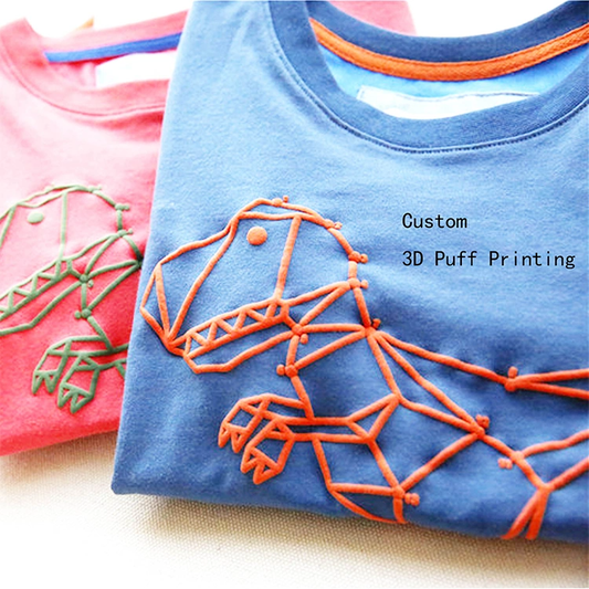 Drop Should Quality Tops 100% Cotton Custom 3d Puff Print Heavy t Shirt Manufacturer Custom Oversized Tee T-shirts