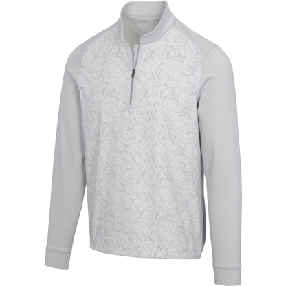 Custom Men's 1/4 Chest Quarter Zip Collar Pullover Vintage Print Full Print Men's Outdoor Sports Sweatshirt