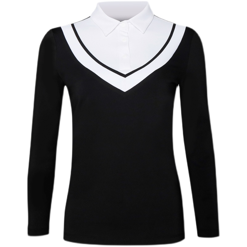Luxury High Quality Golf Clothing Long Sleeve Women Polo Shirts Custom logo Embroidered Printed Polo Shirt for Girls No reviews yet  certified