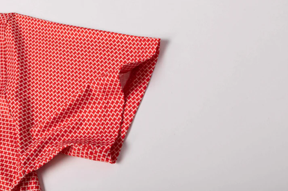 Red Houndstooth Polo Shirt - Slim Fit Antimicrobial Quick Dry Style
