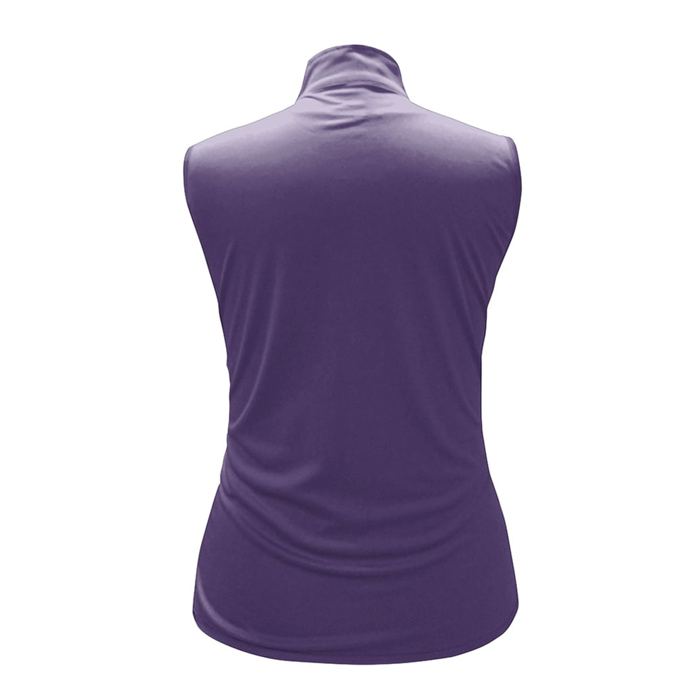 OEM customized women's sleeveless vintage floral printed golf jerseys, 1/4 zip pullovers, quarter-zip pullovers, women's sportswear