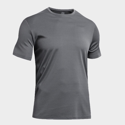 Custom Logo Breathable Quick Dry Blank Sport Dot Print O-Neck T Shirt for Men