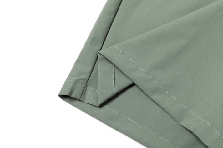 Light Green Shorts with Contrast - Colored Waistband
