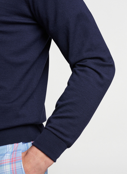 Designer Custom Logo Long Sleeve Crew Neck Breathable Fashionable Clothing Men's Winter Knitted Sweater
