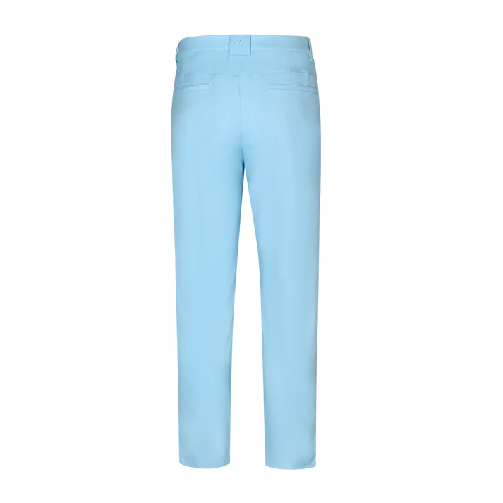 Light Blue Trousers with Contrast - Colored Waistband