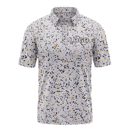 Custom logo Embroidered 92% Polyester 8% Spandex Luxury Performance Golf Tshirts High Quantity Polo Shirt