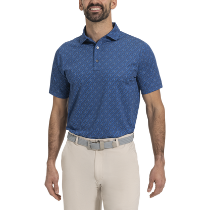 Custom Logo Quick Dry Performance Athletic Casual 75% Polyester 25% Spandex Golf Polos Shirts for Men