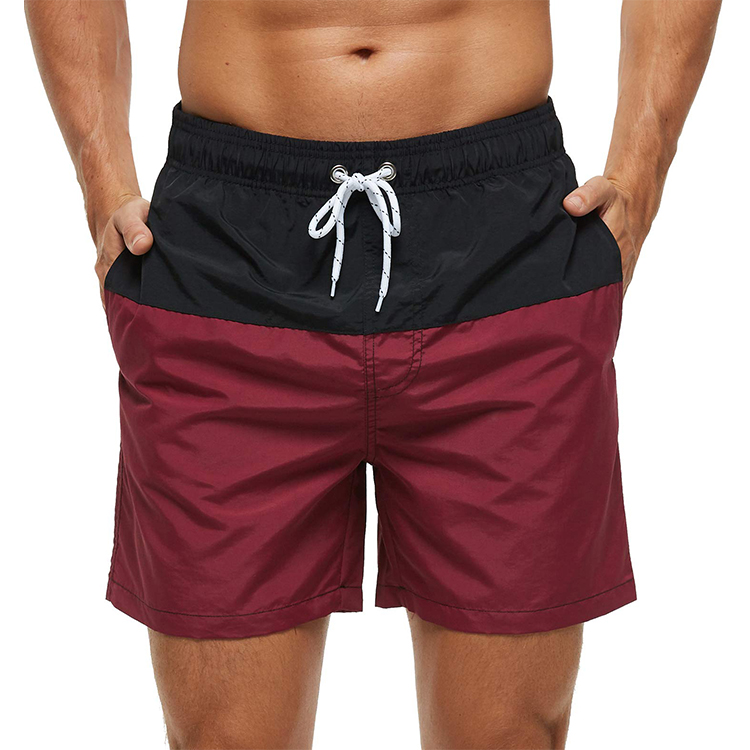Customized high-quality men's fitness and jogging shorts made of polyester and spandex, with solid colors or patterns, suitable for fitness, leisure and beach activities in summer