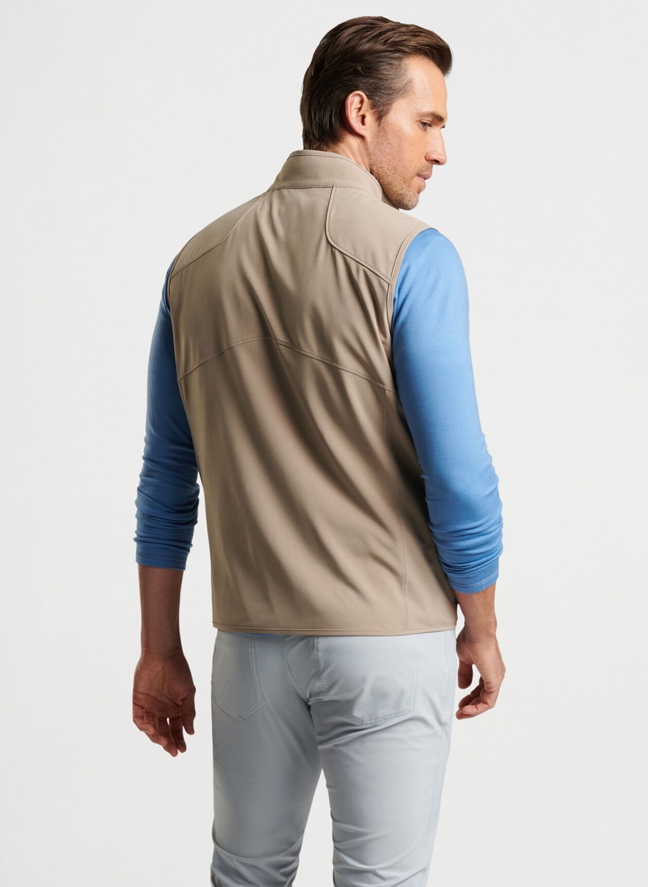 Wholesale customized logo embroidered breathable golf zipper vests, knitted sleeveless vest jackets, golf apparel for men's vests