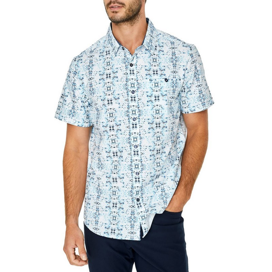 Supplier Custom logo Holiday Shirt Short Cuff Links High Quality Men's Rayon Hawaiian Shirt