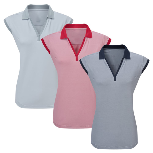 Customize new summer knitted casual custom solid-color performance sleeveless women's golf design Polo shirts