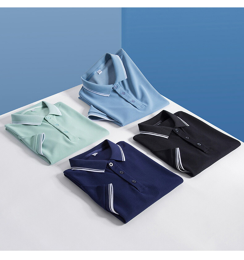 Custom Logo Contrast Color Men Collar Tops Men Short Sleeve Polo Shirts for Men