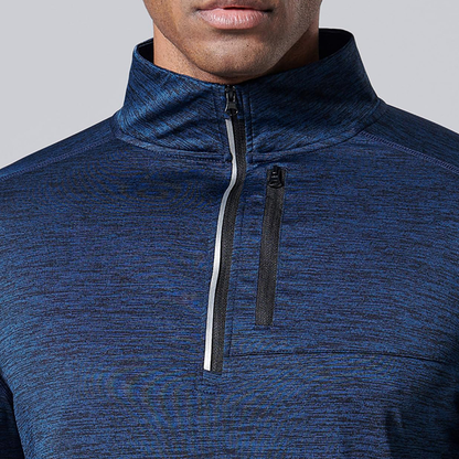Custom logo Men's Long Sleeve Golf Sport Casual Quick Dry With Chest Pocket 1/4 Zip Pullover Goif