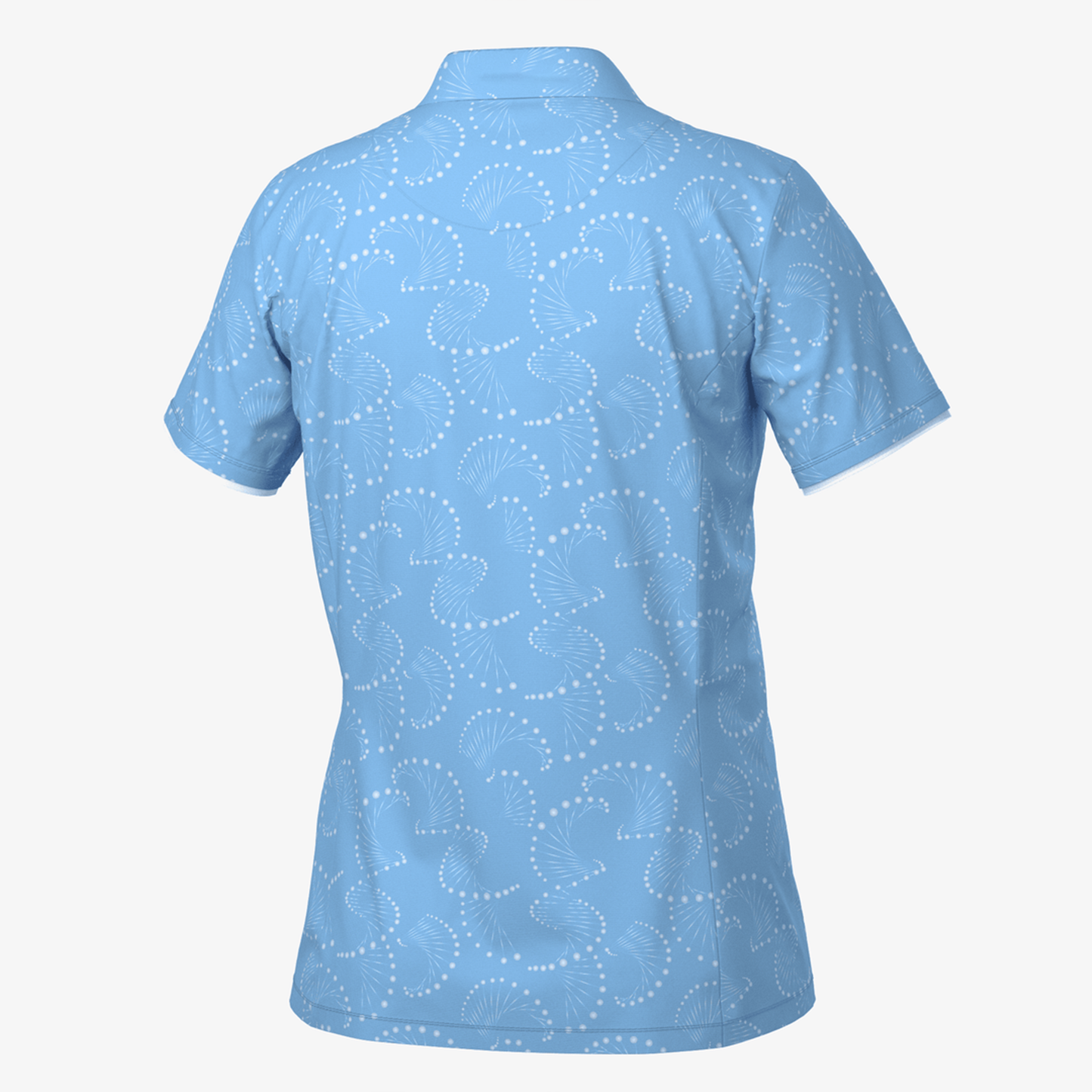 Customized logo high-performance women's figure-hugging polyester and spandex golf T-shirts with digital printing