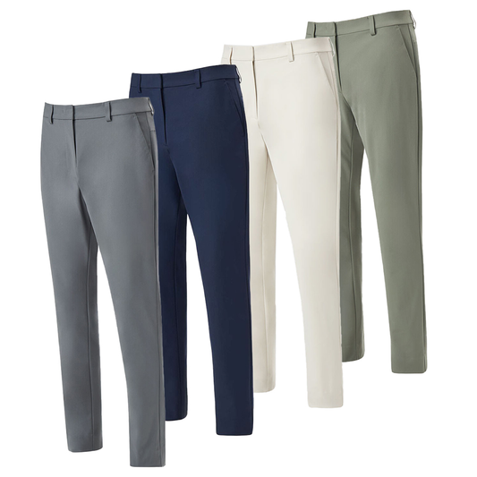 Custom logo golf quick-drying, breathable and cool solid-color men's pants with slight elasticity, body-shaping golf casual pants
