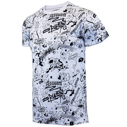 Custom Logo Graphic Print Pattern Full Allover Oversize Street Wear Anime t Shirts for Men