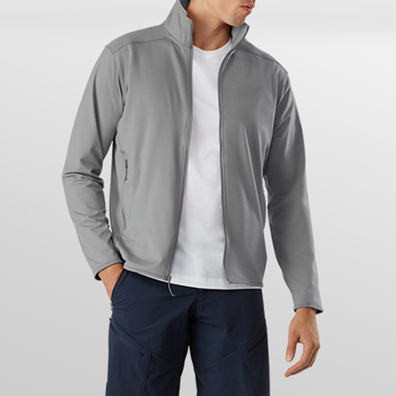 Custom Men Casual Fleece Warming Midlayer Full Zip Autumn Fleece Long Sleeve Jacket Coat