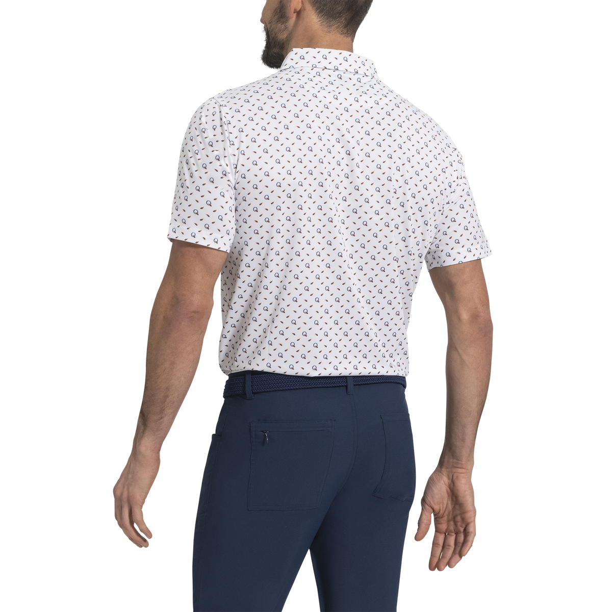 Custom Logo Eco Men's Sport Polyester T-Shirt High Quality Performance UPF Sublimation Print Funny for Polo Golf T-Shirts
