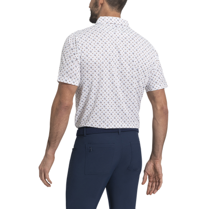 Custom Logo Eco Men's Sport Polyester T-Shirt High Quality Performance UPF Sublimation Print Funny for Polo Golf T-Shirts