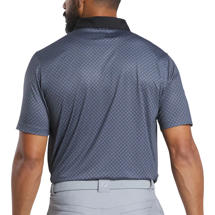 Men's Checkered Golf Polo for Stylish Performance on the Course