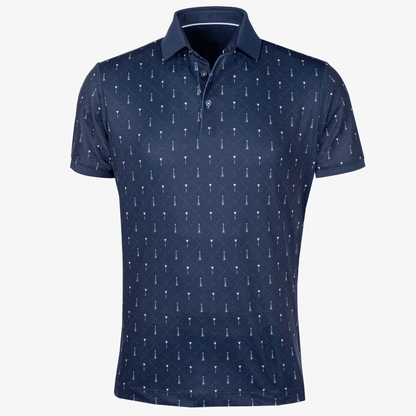 Sublimed Printed Summer Men's Performance Polyester Spandex Golf Casual Golf Custom logo Simple Polo Shirt for Men