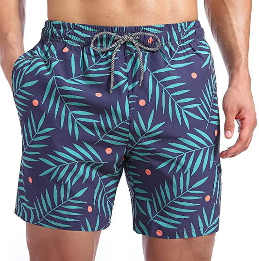 Multifunctional, quick-drying, easy-to-care, high-quality printed, high-performance men's shorts