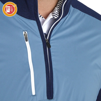 Custom logo High Quality Quarter Zip Pullover Golf Mens Activewear 1/4 Zip Sweatshirt
