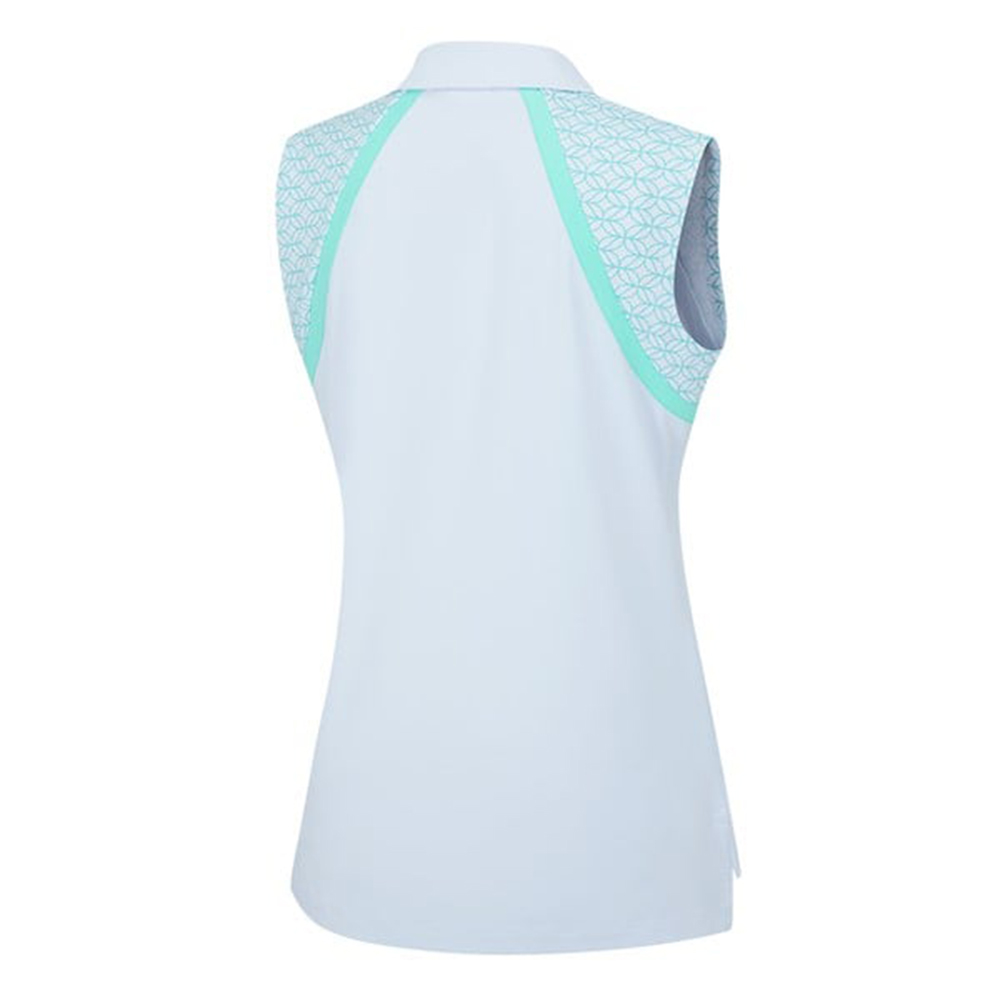 Custom high-quality sportswear for women, quick-drying sleeveless sublimation printed quick-drying golf Polo shirts