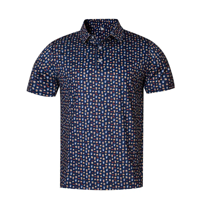 Gourmet Antimicrobial Polo Shirt for Men - Quick Dry Slim Fit Design