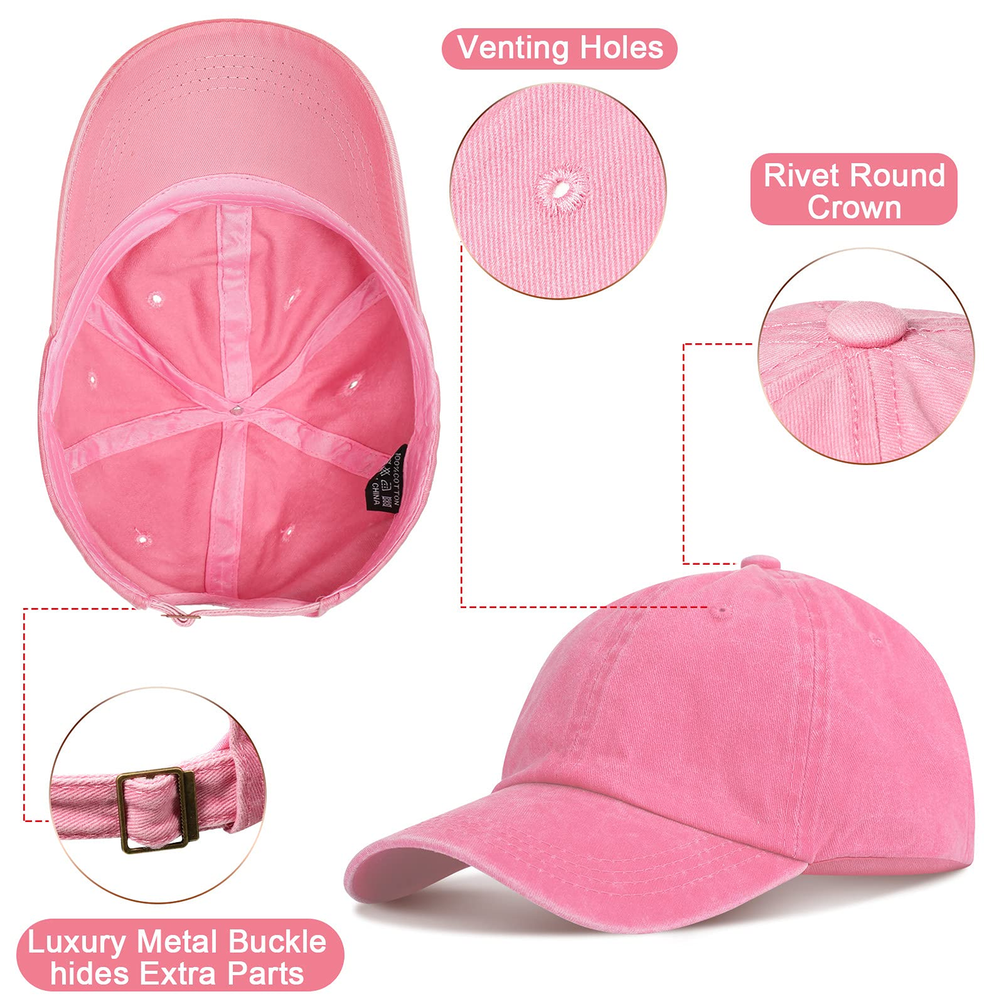 OEM customized logo fashionable polyester hats, women's and men's outdoor sun protection baseball caps for spring, summer and autumn