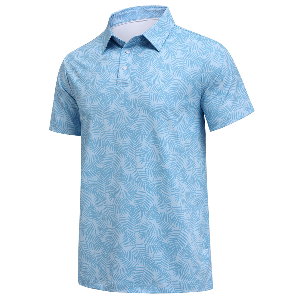 Custom Embroidered logo Performance Vintage Printed Casual Men's Latest Style Short Sleeve Polo Shirts Oem Supplier Golf Wear