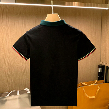 Custom Logo Everyday Comfortable Soft Men'S Cotton Bamboo Fiber Breathable Sports Casual POLO T-Shirt