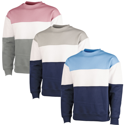 Supplier Custom Spring Long-sleeved Casual Plus-size Plain Crew-neck Pullover Crew-neck Sweatshirt Men