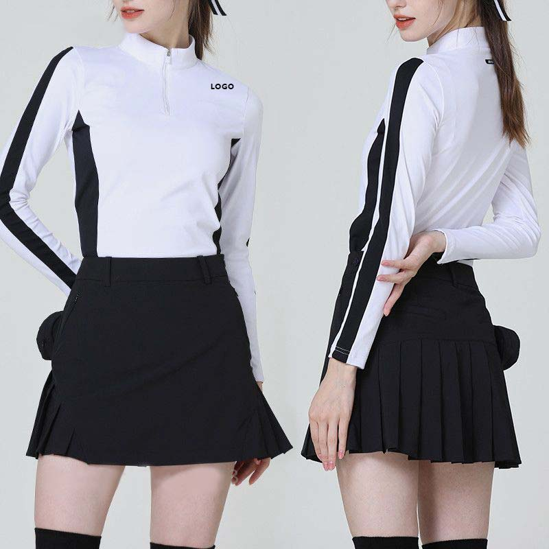 Custom-made women's tennis skirts, stretchy golf skirts, fitness quick-drying sportswear with side pockets for golf skirts