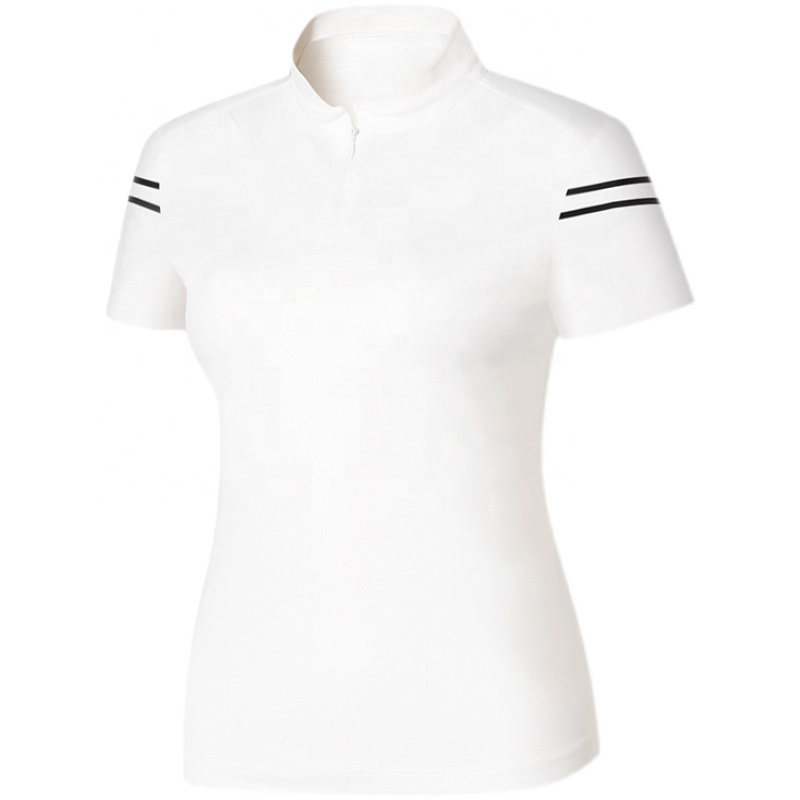 Custom Logo Available Performance Golf Clothing Work Wear Polo Shirt for Women