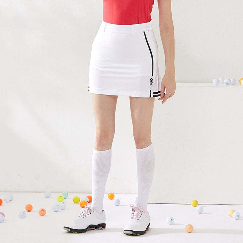 OEM custom-made logo women's summer stretchy golf skirts, women's sporty pleated skirts and high-waisted golf skirts