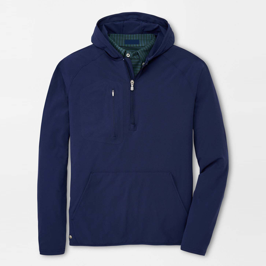 Custom Logo High Quality Luxury Plain 1/4 Quarter Zip Collar Golf Hoodie Pullover Oversized Men's Sweatshirt