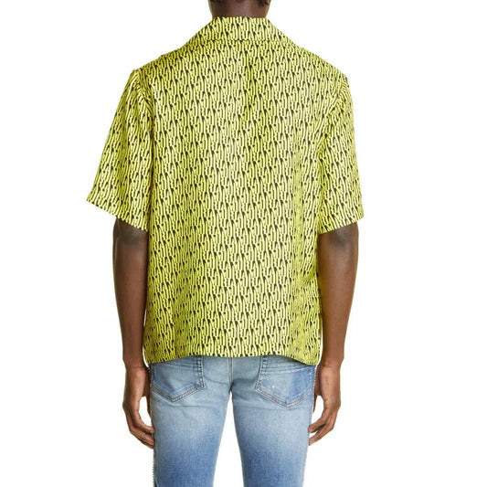 Bulk Custom Men's Vintage Style Short Sleeve Hawaiian Dress Shirt Anti-Wrinkle Spandex Polyester Custom Logo for Vacation Button-Up Camp with Logo Embroidery - Manufacturer Qiandao