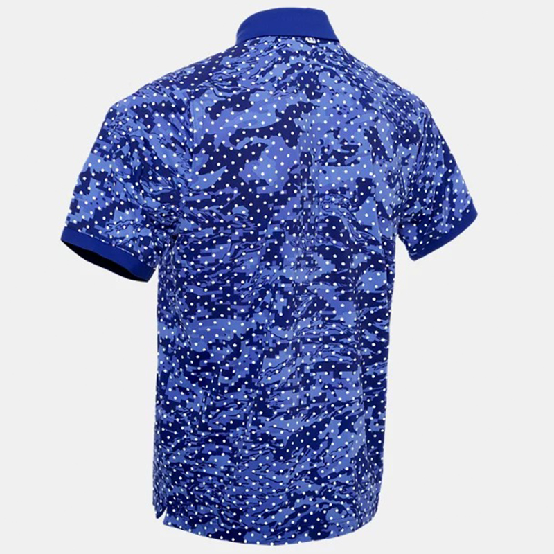 Vintage High Quality Custom Floral Printing Golf Sublimation Neck Shirts 100% Polyester Men Performance Polo T Shirt Manufacture