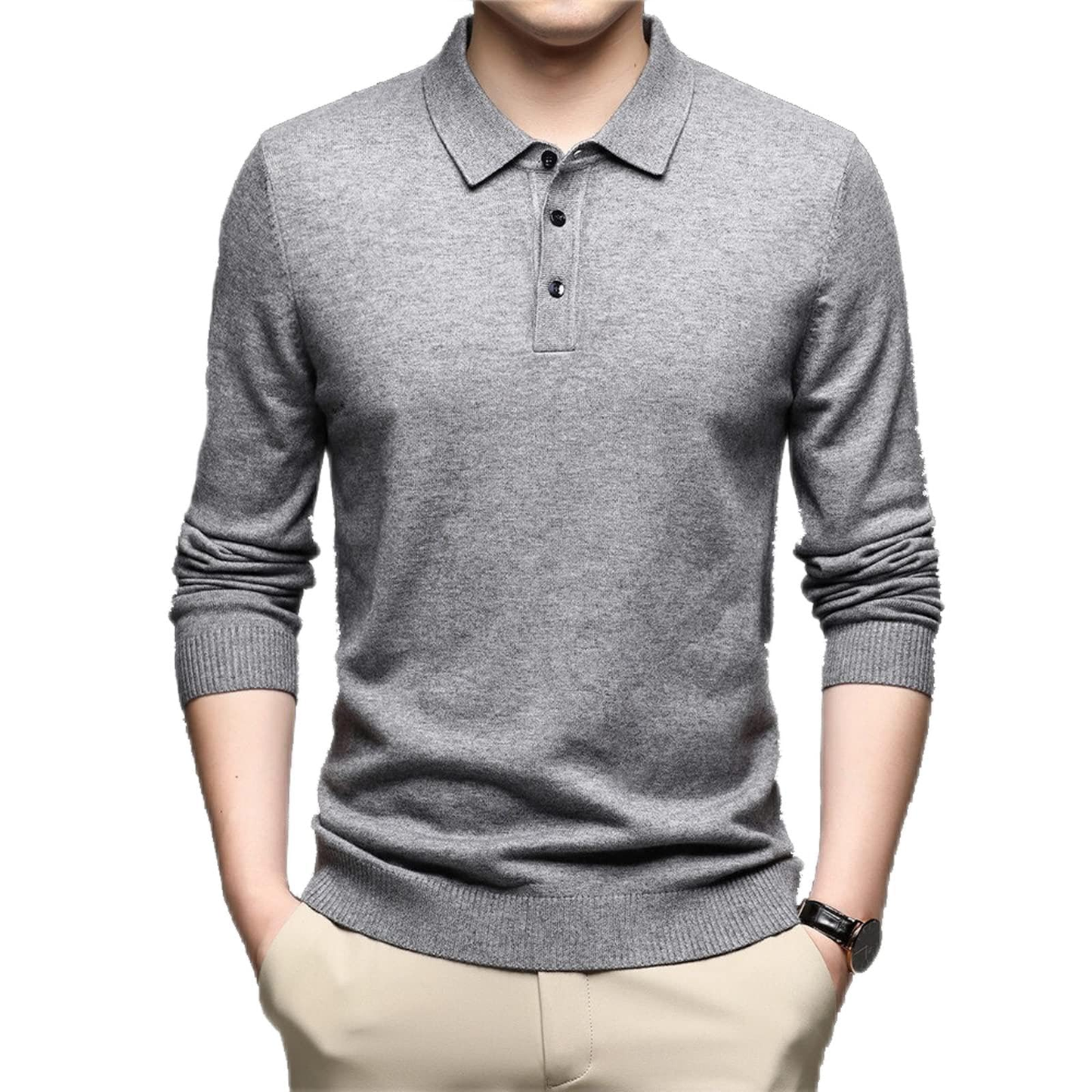 Custom Autumn Winter Soft Knitwear Jerseys Pullover Men Clothing Mens Polo Golf Sweater