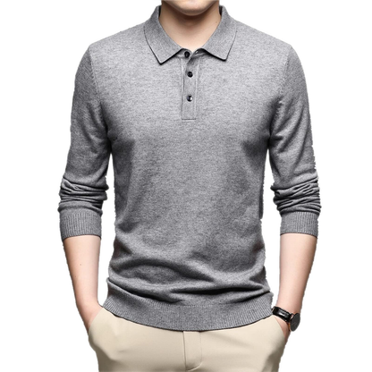 Custom Autumn Winter Soft Knitwear Jerseys Pullover Men Clothing Mens Polo Golf Sweater