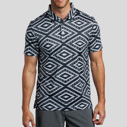 OEM Embroidered Luxury 94% Polyester 6 % Spandex Aboriginal Polo Shirts Custom logo Golf Clothing