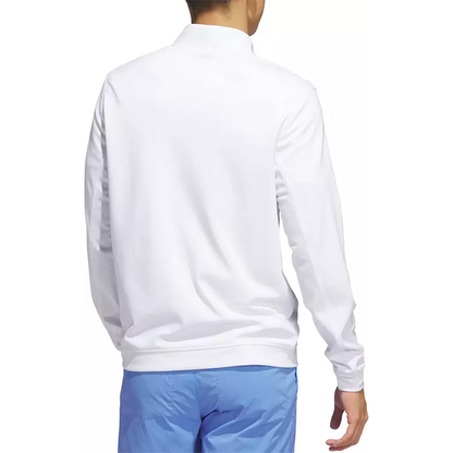 Custom Logo 80% Cotton 20% Polyester Adult White Plain Quarter Zip Pullover Golf Men Sweatshirt