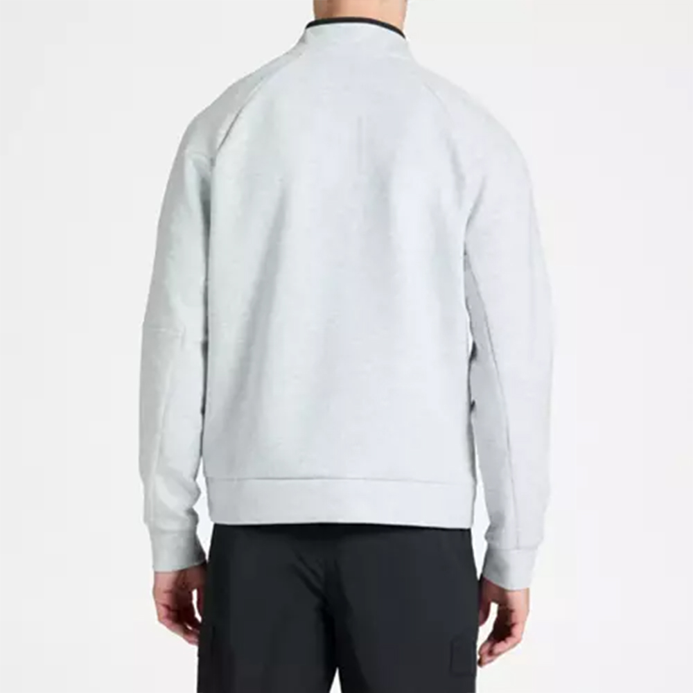 Men's Custom Logo Golf Half Zip Pullover Long Sleeve Sweatshirt Performance Heather Embroidered Mock Neck Cotton Polyester