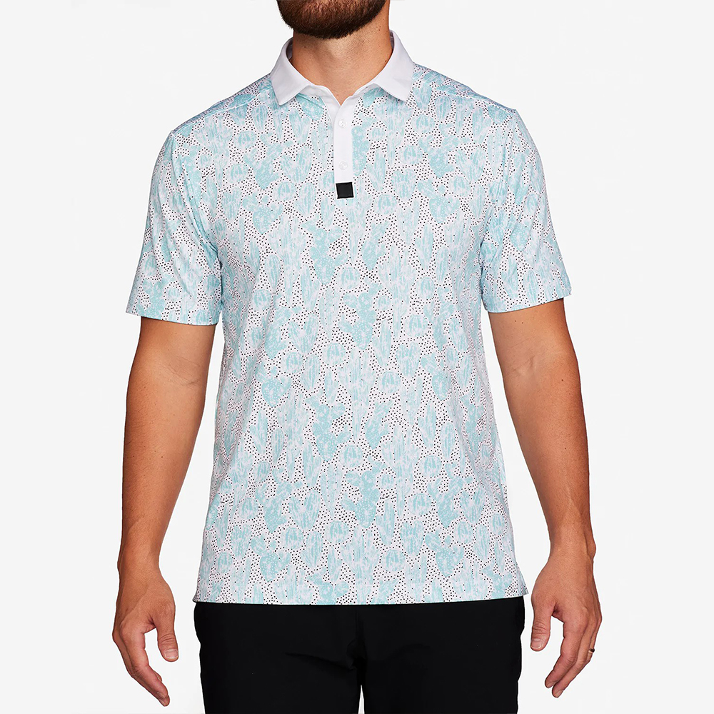 Custom Logo Performance Moisture Wicking Dry Fit Golf Clothes New Fashion Trend Pullover Polo Shirts for Men