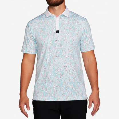 Custom Logo Performance Moisture Wicking Dry Fit Golf Clothes New Fashion Trend Pullover Polo Shirts for Men