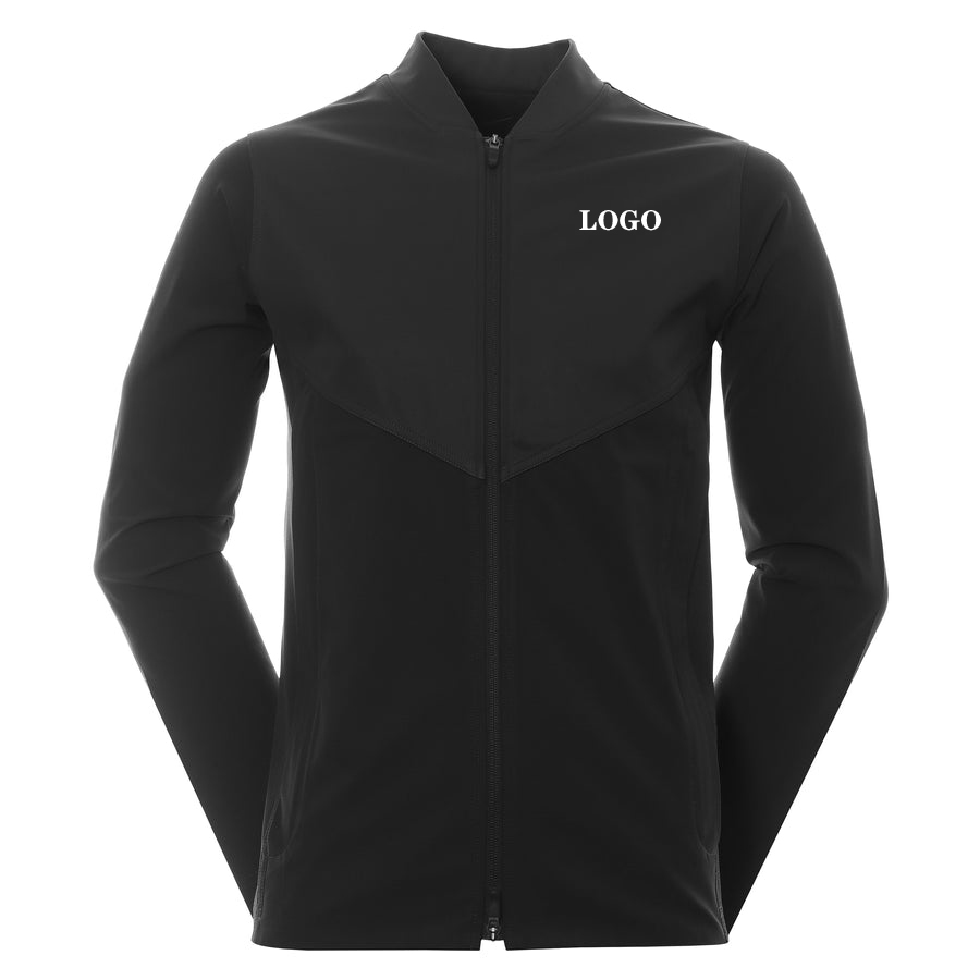 Custom Design Wholesale OEM Men Outdoor Golf Jackets High Neck Zip up Waterproof Softshell Jackets for Men