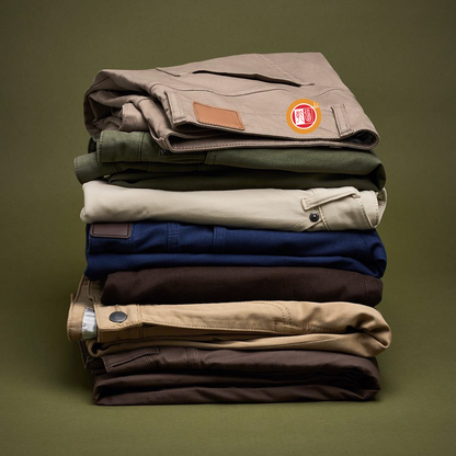Custom-made solid-color men's high-quality slim-fit long pants, men's tapered twill cloth pants, casual golf pants