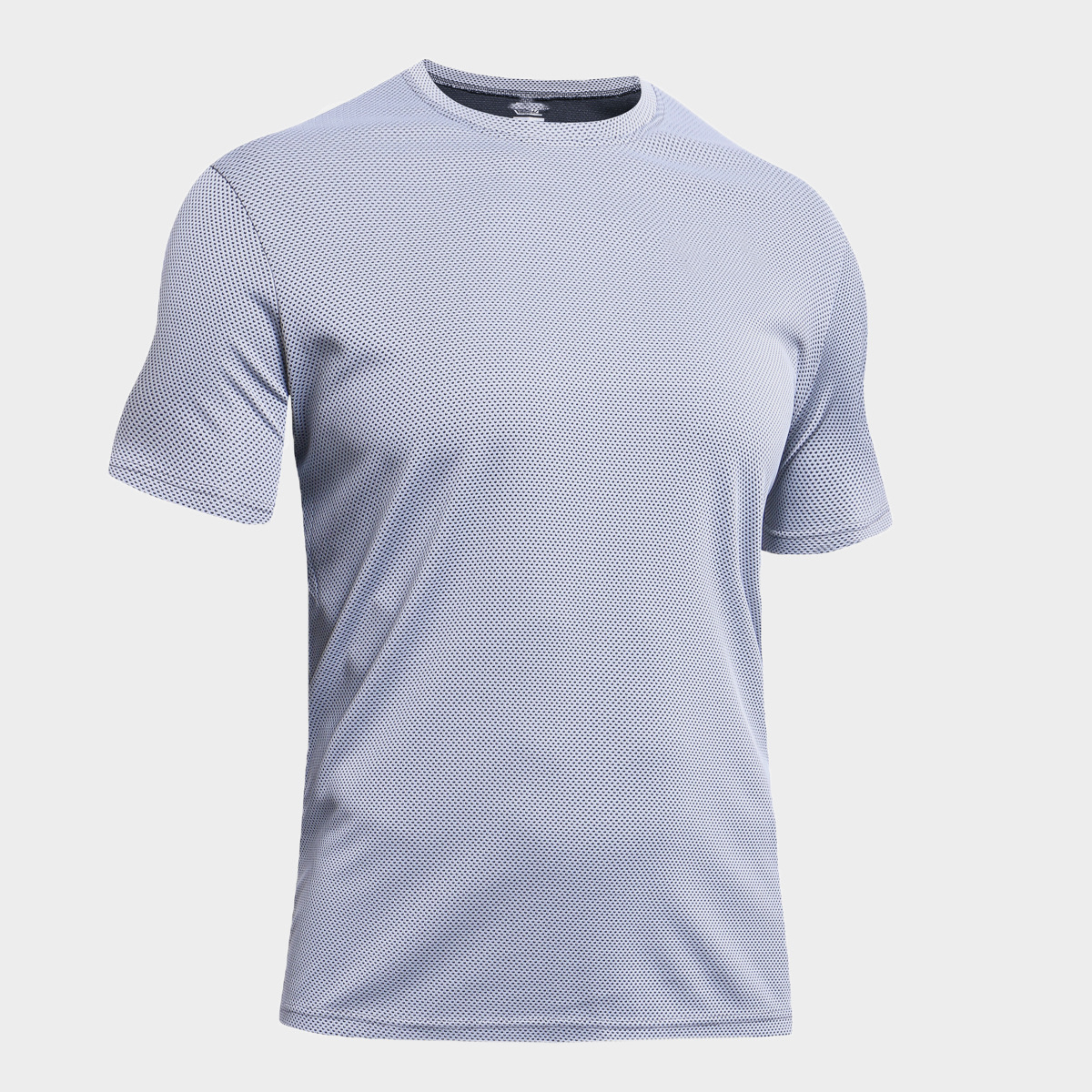 Custom Logo Breathable Quick Dry Blank Sport Dot Print O-Neck T Shirt for Men